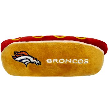 Denver Broncos- Plush Hot Dog Toy